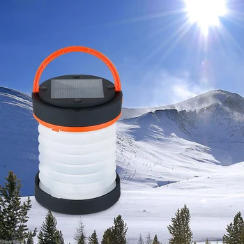 

Lantern Mobile Charger Portable Super Bright Hiking Solar Powered Outdoor USB Retractable Led