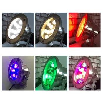 

3W/6W/9W/12W 12V~24V Stainless Steel LED Fountain Light Color Changing Waterproof Underwater Lamp Outdoor Pool Lights