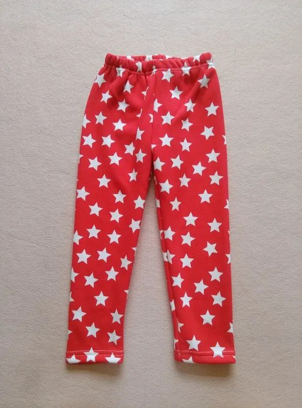 BIG SALE girl pu leather winter legging flower warm legging autumn winter thick trousers pants 3-10 years