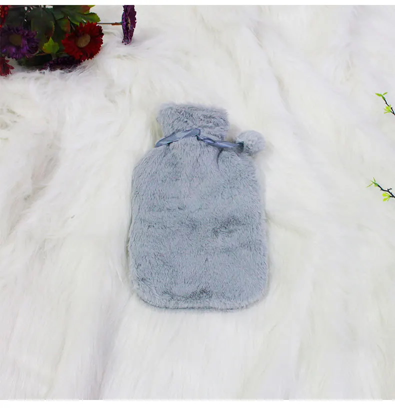 New Style Hot Water Injection Bag Winter Plush Portable Hand Warmer Rubber Safe And Explosion Protective Hot Water Bottle