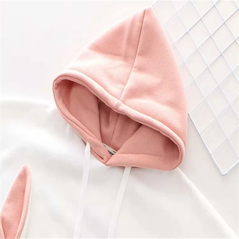  Merry Pretty Women's Cartoon Embroidery Plus Velvet Harajuku Hoodies Sweatshirts 2019 Winter Long S