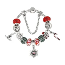 Модные ювелирные браслеты, DIY браслет из сплава с бусинами, снежный глазурованный браслет из бисера подарок на день Святого Валентина