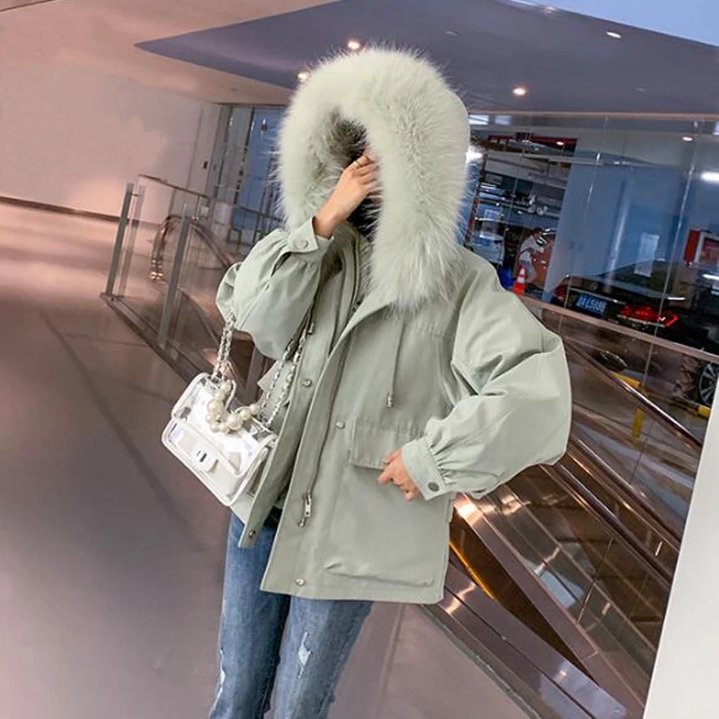 Excellent Natural rex rabbit fur lining parka real fur coat winter jacket women natural raccoon fur collar warm thick parkas tsr678 2 Excellent Natural rex rabbit fur lining parka real fur coat winter jacket women natural raccoon fur collar warm thick parkas tsr678 2