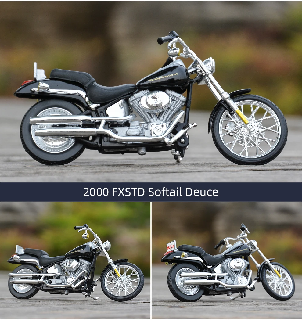 Maisto 1:18 2000 FXSTD Softail двойка Литой Сплав модель мотоцикла Игрушка
