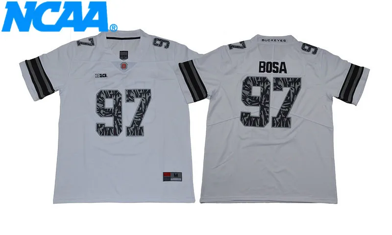 New Arrival High Quality Nick Bosa#97 College T-shirt Sport Jerseys S-XXXL - Цвет: 1