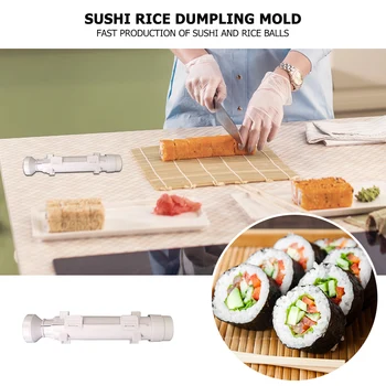 

Japanese Cuisine Rice Ball Mold Tool Portable Sushi Maker Bazooka Sushi Mold For Household Kitchen Convenient Part Supplies