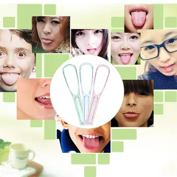 

Fashion Tongue Cleaner Scraper Bad Breath Removing Oral Hygiene Dental Care