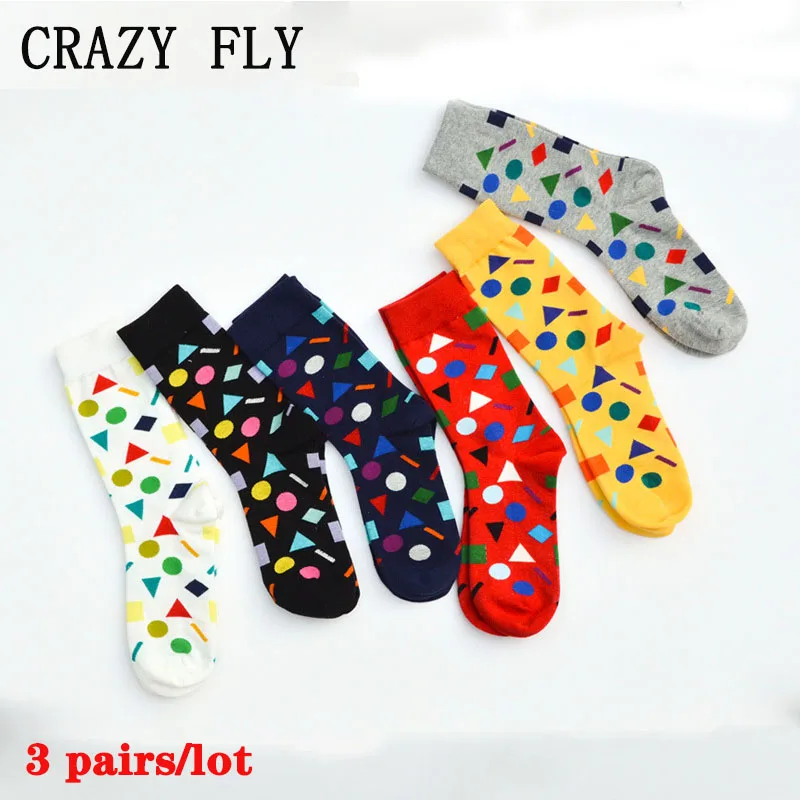 Магазин Crazy Fly Happy Socks Женские Мужские Классные брендовые модные хлопковые носки