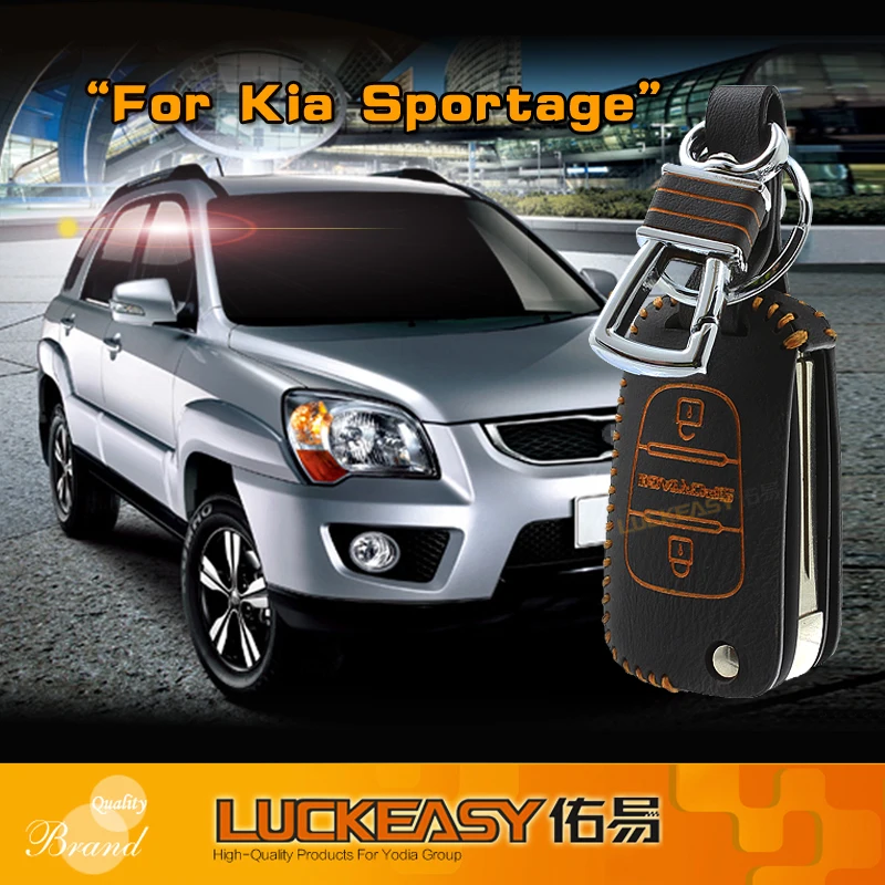 Luckeasy кожаный чехол для ключа автомобиля для KIA SPORTAGE 2011 2012 2013 кошелек держатель дистанционного ключа key2a