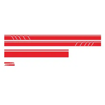 

1Set Sport Racing Stripes Car Styling Door Side Skirt Sticker Auto Body Vinyl Decals For Rear View Mirror, Hood, Car Side Body