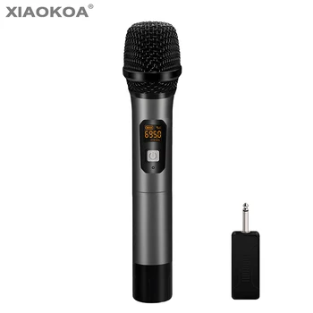 

Professional Wireless Microphone Handheld VHF Dynamic microphone wireless mic System for Karaoke PA System Speaker XIAOKOA