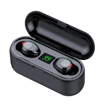 

F9 TWS Sports Bluetooth Earphone Touch Control True Wireless Bluetooth Headset With 2000mAh Charging Case LED Power Display