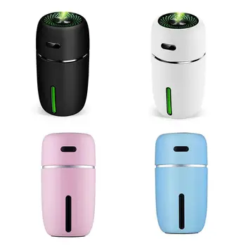 

Mini Usb Air Humidifier Aroma Diffuser Car Essential Oil Air Purifier With Led