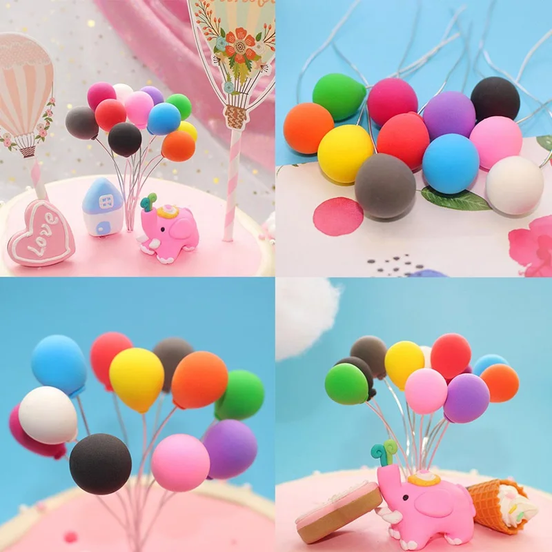 

Pink White Unicorn Collection Cake Decoration Angel Wing Balloon Cake Topper For Party Decoration Dessert Lovely