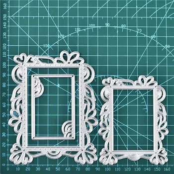 

YaMinSanNiO Stitched Frame Metal Cutting Dies Lace Rectangle DIY Etched Dies Craft Paper Card Making Scrapbooking Embossing 2019