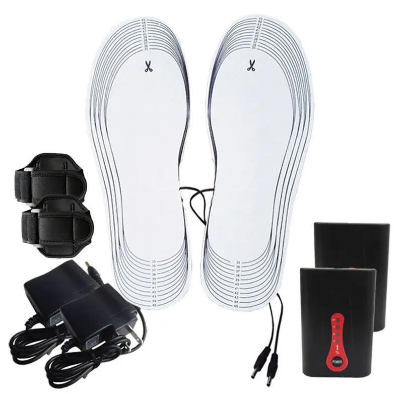 

35-46 Conventional Electric Heating Leather Surface Insoles Charging Electric Warm Insoles Leggings Boots Unisex Thickness