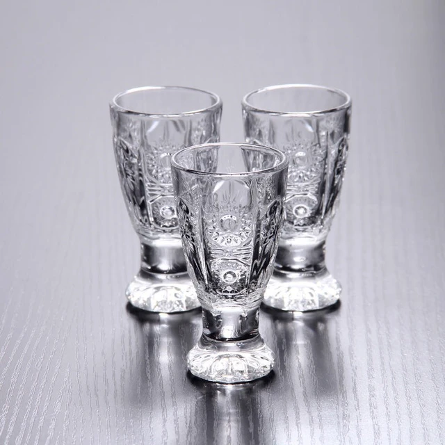 Cut Crystal Mini Wine Glasses, Set of 6 