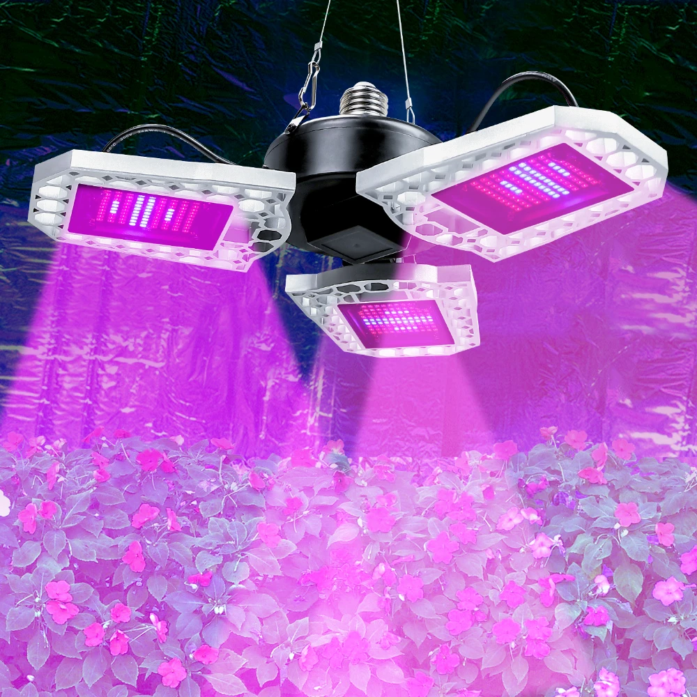 

LED Phyto Lamp E27 Full Spectrum LED Grow Light AC100-277V 100W 200W 300W Horticole For Indoor Seedlings Flower Grow Tent Box