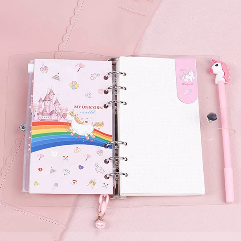 

Cartoon Unicorn Planner Book Notebook Hand-book Students' Supply Office Stationery Learning Gift