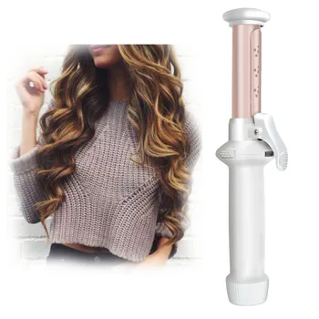 

30W Curling Iron Quick Heat Brush Ceramic Coating Straightening USB Charging Wireless Hair Care Electric Mini Curler Comb Roller