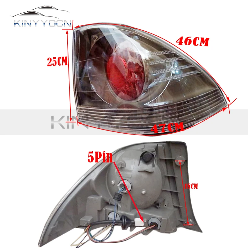 lexus is200 2001, luz traseira do farol