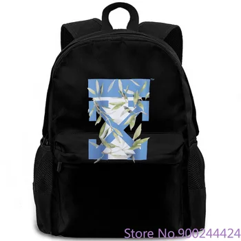 

Unisex OFF#WHITE Religious Print Letter Round Neck Hot Leaf Arrow New backpack