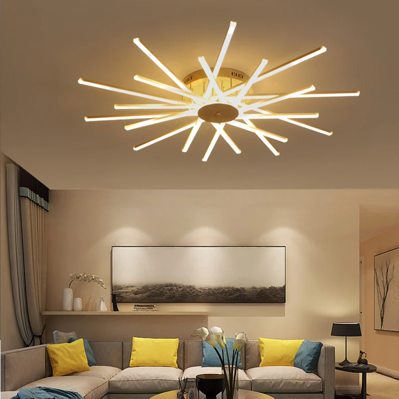 2020 New postmodern simple LED ceiling light decorative acrylic creative bedroom living room ceiling light Home Lamp Fixtures grey chandelier