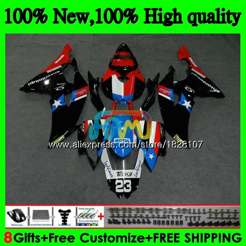 YZF-600 для YAMAHA YZF R6 YZF600 YZFR6 08 13, 14, 15, 16 лет 75BS. 163 YZF 600 R 6 YZF-R6 Синий Красный blk 2008 2013 обтекатель - Цвет: No. 1