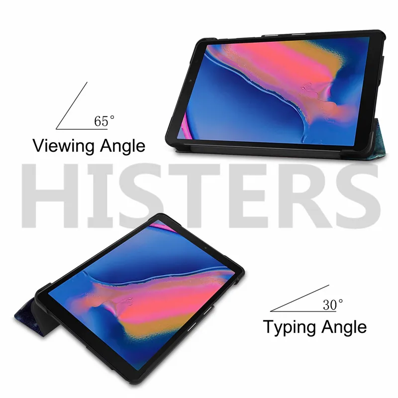 Чехол для планшета Samsung Galaxy Tab A8 A 8 0 2019 S Pen чехол с 3 слоями и магнитным креплением