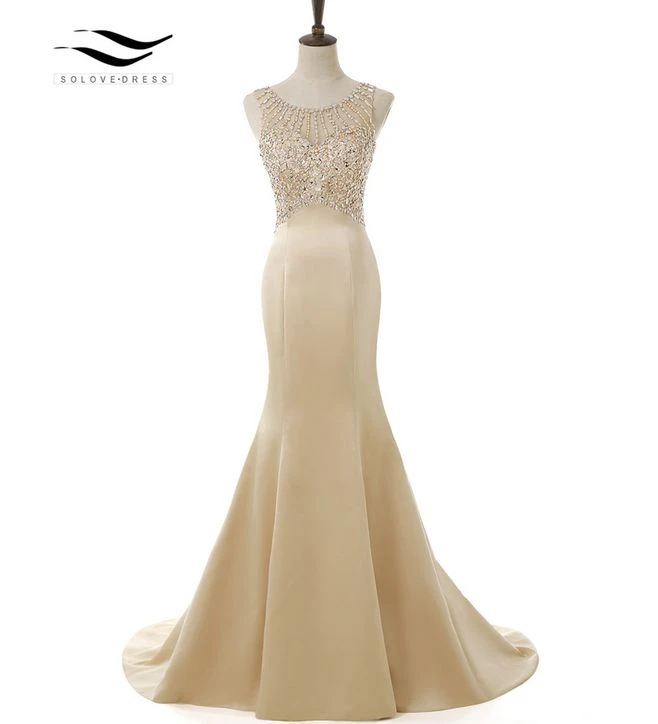 matte gold long gown