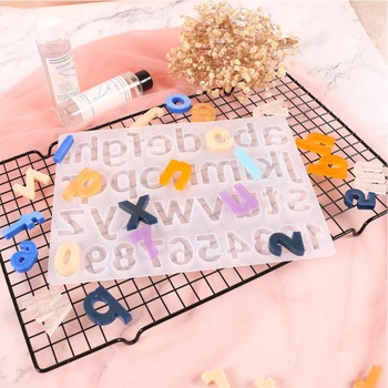 

1 Pc Crystal Epoxy Resin Mold Alphabet Letter Number Pendant Casting Silicone Mould DIY Crafts Jewelry Key Chain Making Tools