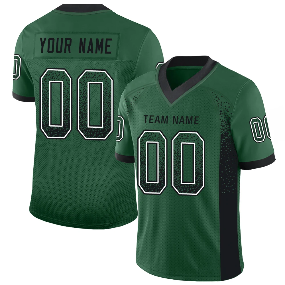 Football Jersey Sew Team Name/Number Own Design Breathable Mesh Cool Soft V-neck Shirts for Male/Lady/Child Any Color