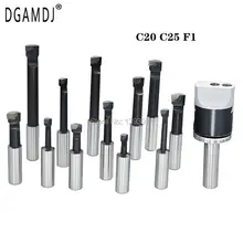 Jeu de forets F1 C20 C25, pour Machine 18mm 75mm, 12 pièces, barre d'alésage, filetage 1 1 / 2 18unf