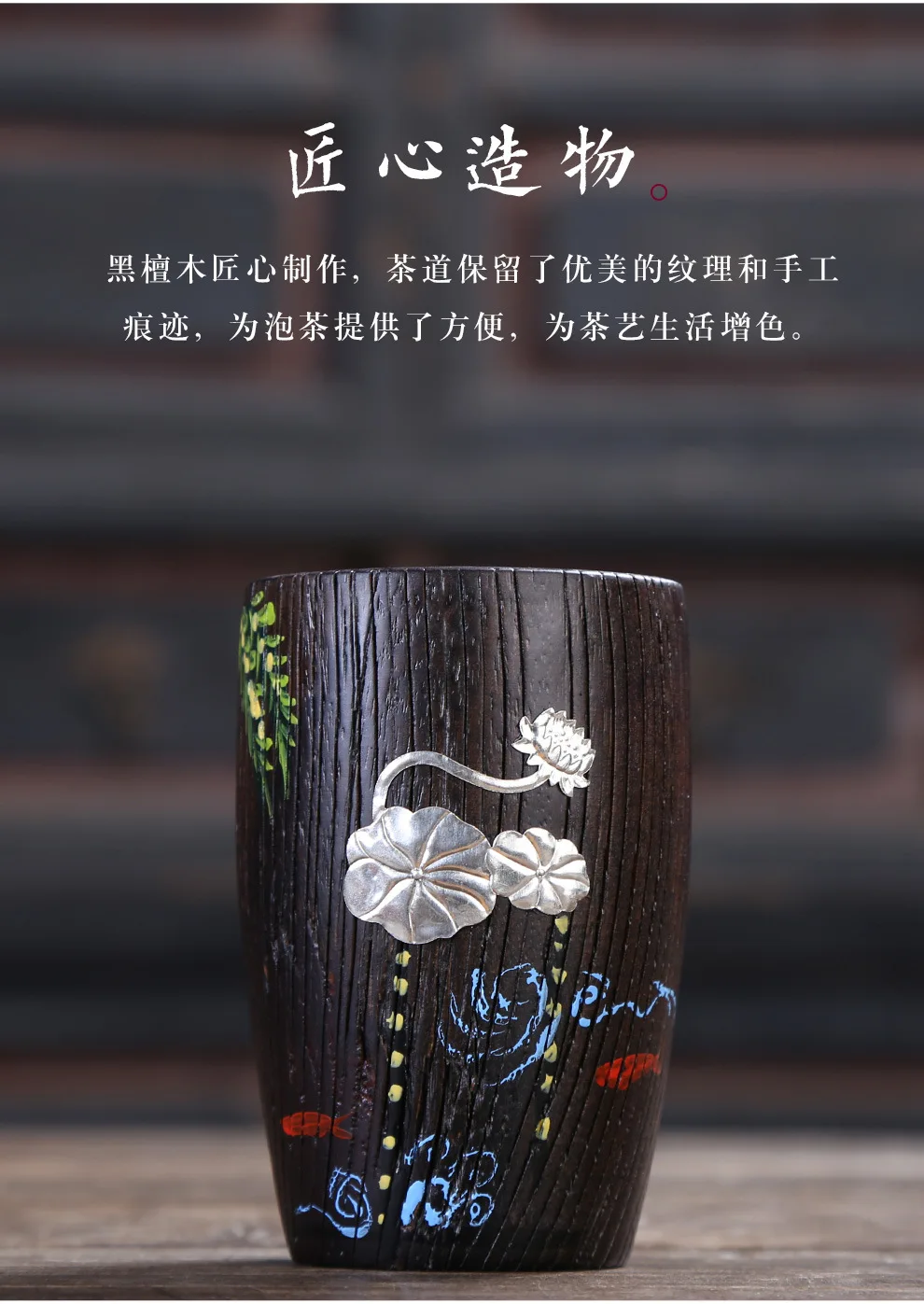 Bamboo-hat Type Cup Blue Pattern Hand-Painted Cup Tea Bowl Hand-Painted Kung Fu Tea Cup Cool Master Teacup Manufacturers Customi