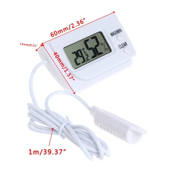 

Mini Digital Temperature and Humidity Meter Incubator Pet Dog Tortoise Hatching Eggs Sensor L69A