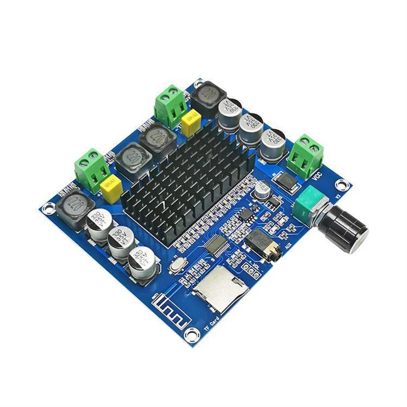 XH A105 Bluetooth 5 0 TDA7498 плата цифрового усилителя 2x100 Вт стерео аудио модуль с