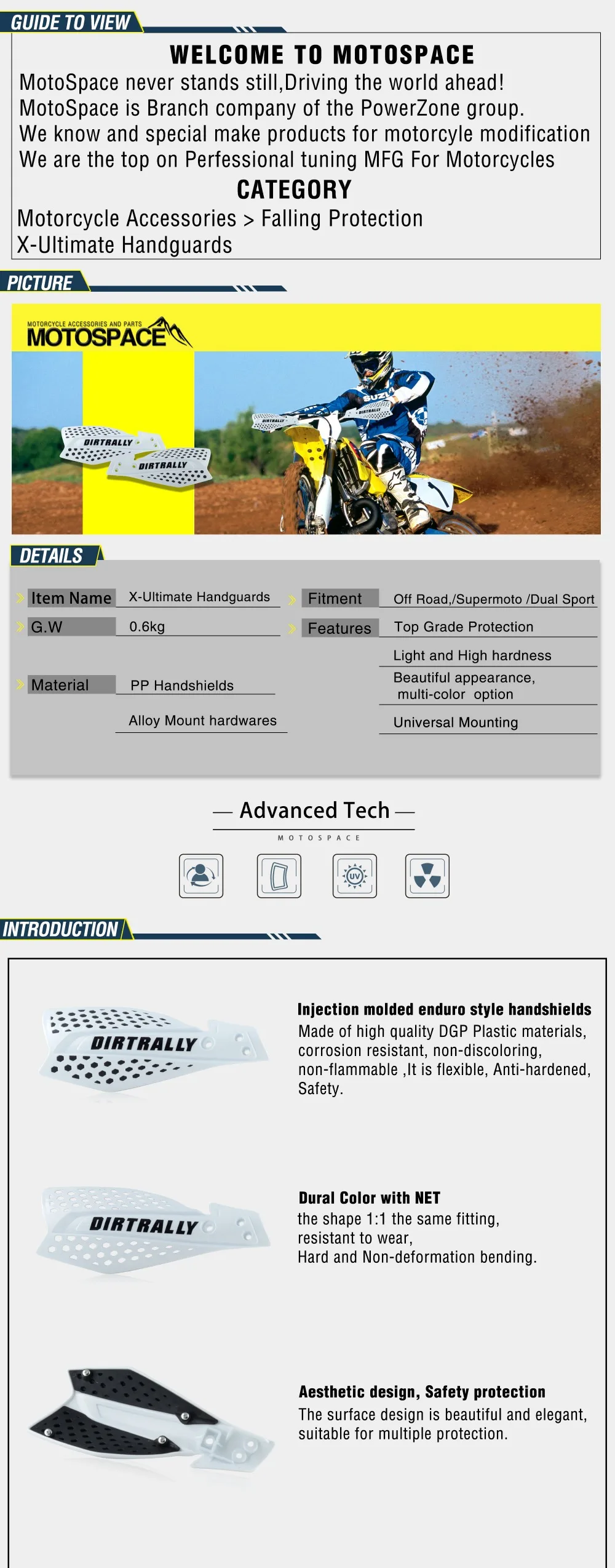 Spacemotors X-Ultimate рукавицы для мотоцикла подходят для 7/" 22 мм Handlebar1-1/8 28 мм жир бар CR XR YZ WR EX TTR CRF WRF EXC DRZ