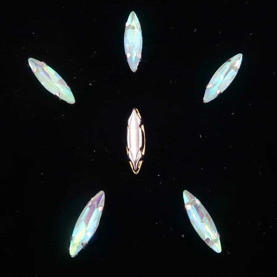 A31 Peridot AB Серебряная цепь коготь настройки 50 шт./упак. 4*15 мм желейные конфеты стекло с украшением в виде кристаллов Наветт Маркиза Форма пришить стразы кристаллы одежды «сделай сам» - Цвет: A31 Peridot AB