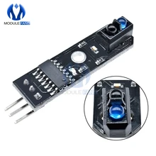 Sensor reflexão de linha infravermelha ir, sensor dobrável tcrt5000, obstáculo evidanc para arduino avr arm pic dc 5v com 10 peças sinal digital