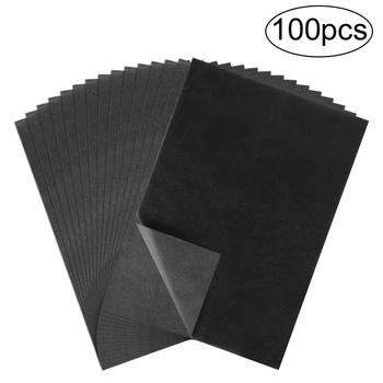 

100Pcs/Set Black A4 Copy Carbon Paper Painting Tracing Paper Graphite Painting Reusable Painting Accessories Legible Tracing
