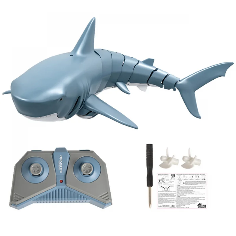 RC Shark Toy 2.4G Remote Control Animals Sharks Submarine Simulation Robots Bath Tub Pool Electric Animal for Kids Boys Children images - 6