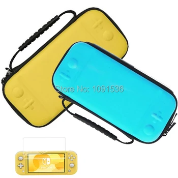 

Portable Hard Water-resistent EVA Storage Bag Handbag Shell Carrying Case Tempered Film Glass Screen for Nintend Switch Lite