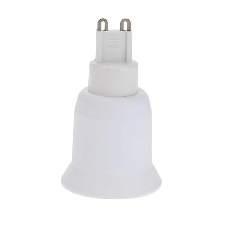 White G9 To E27 Socket Base Halogen CFL Light Bulb Lamp Adapter Converter Holder CFL Light Bulb Lamp Adapter Durable Practical