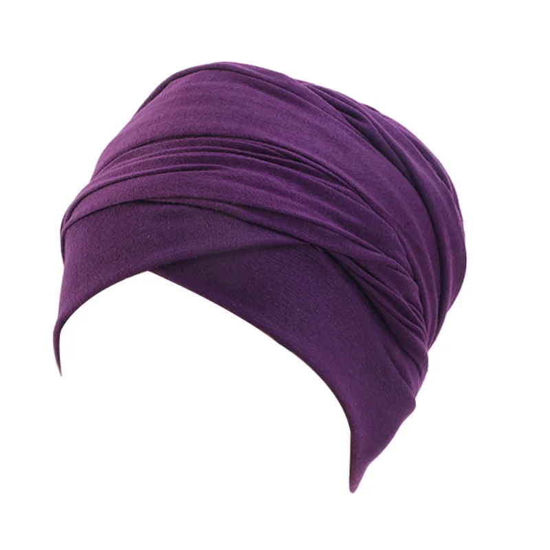 Хиджабы Для женщин-мусульманок хлопок шапки женский длинный шарф шапка внутренние хиджабы головной убор в индийском стиле тюрбан голова Кепка шапка леди женские аксессуары для волос