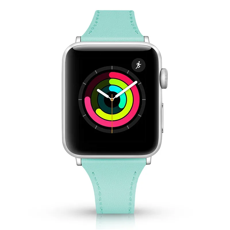 Кожаный ремешок Смарт-часы аксессуары для Apple Watch band 40 44 мм сменный Браслет ремень для iWatch серии 4 3 2 1 38 42 мм