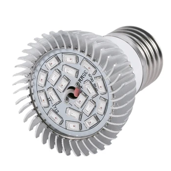 

ICOCO Professional 28W/18W Full Spectrum E27 LED Grow Light Growing Lamp Light Bulb Suitable For Flower Plant