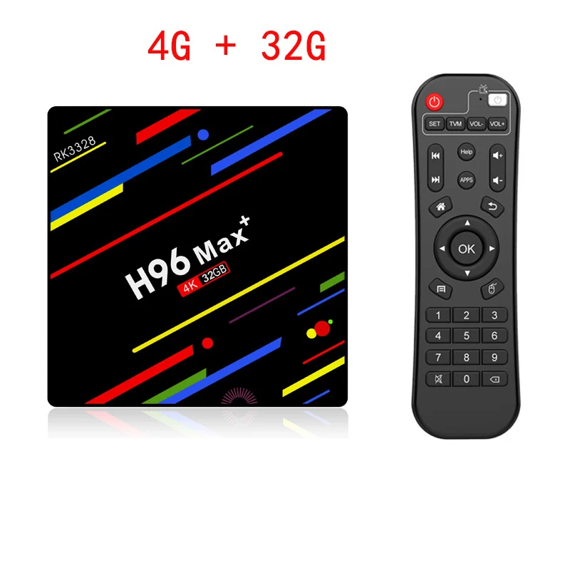 4G 32G Normal remote H96 MAX Plus Smart tv Box Android 9,0 4 Гб ОЗУ 64 Гб Rockchip RK3328 H.265 4K 2,4G/5G Wifi Youtube Netflix Google Play телеприставка - Цвет: 4G 32G Normal remote