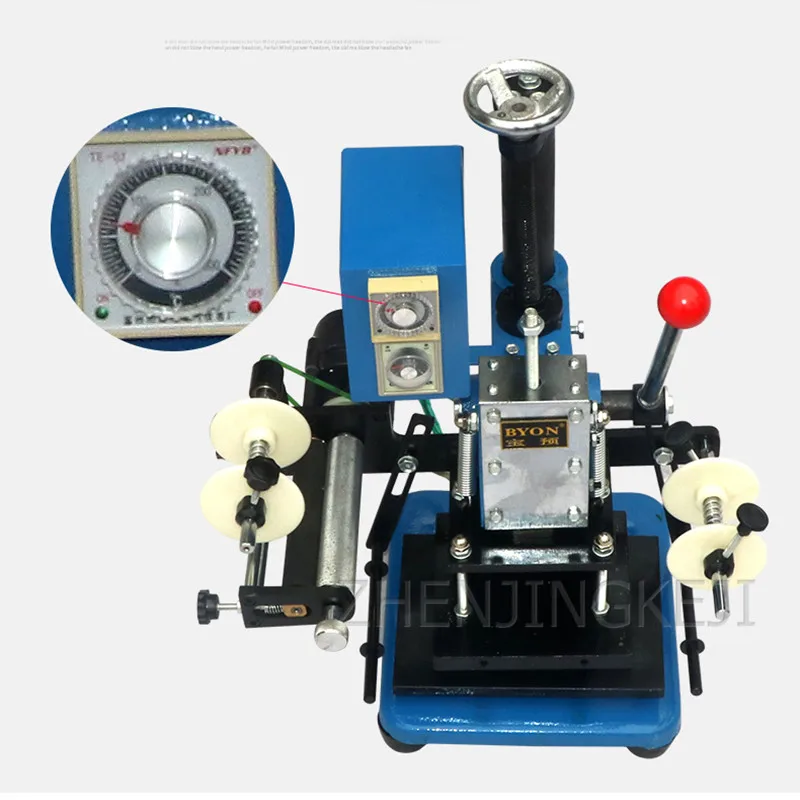 Manual Hot Stamping Machine Manual Pressure Adjustment PU Leather Books Tag Bronzing Machine Hand Pressure Hot Stamping Machine