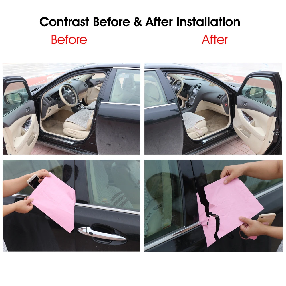 5M Self Adhesive Automotive Rubber Seal Strip Weatherstrip for Car Window Door edge anti-collision rubber strip Automobiles