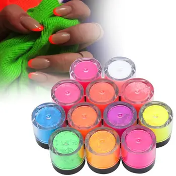 

Gel Polish 12 Colors Nail Phosphor Powder Halloween Nail Art DIY Fluorescent Powder Manicure Tool Nail Polish